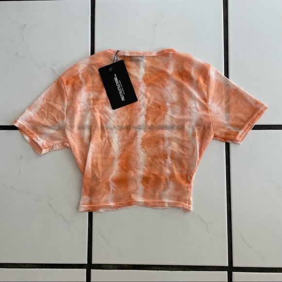 PLT sheer mesh orange tie dye set - Picture 3 of 5